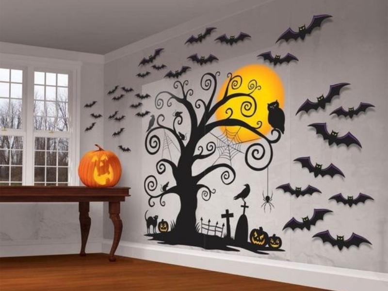 Trang trí Halloween bằng decal dán tường