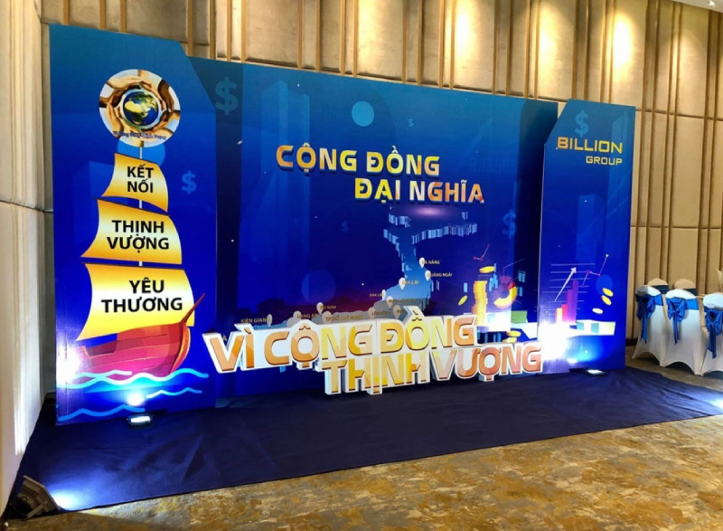 vật liệu phổ biến trong thi công backdrop